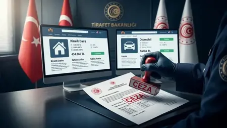 وزارة التجارة التركية تغرّم موقعاً لبيع العقارات والسيّارات 434 ألف ليرة لمخالفات