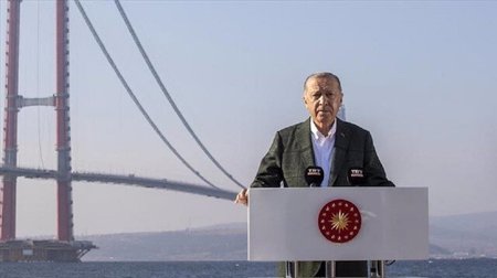 اقتراب موعد افتتاح جسر جناق قلعة بتركيا.. يختصر مدة عبور مضيق الدردنيل إلى 6 دقائق