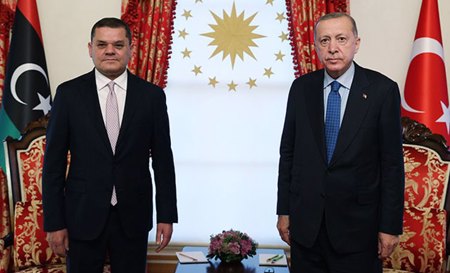 إسطنبول.. الرئيس أردوغان يستقبل رئيس الحكومة الليبية