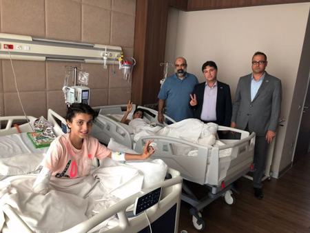 الجالية الفلسطينية في إسطنبول  تزور الأخوين رهف ومحمد سلمان في أنقرة