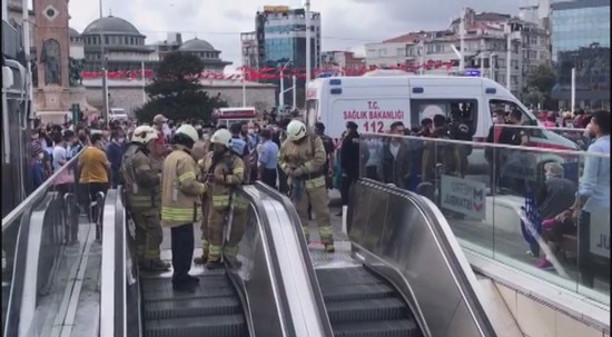 محاولة انتحار في محطة مترو تقسيم بإسطنبول