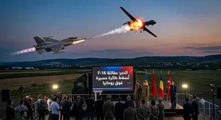 مقاتلات F-16 تُسقط طائرة مسيرة اخترقت أجواء البلاد