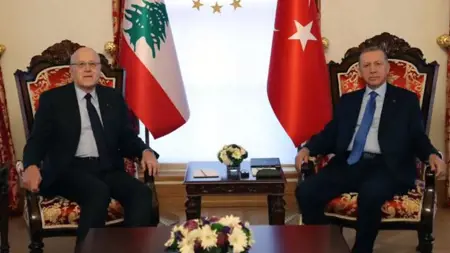 أردوغان يستقبل رئيس الوزراء اللبناني