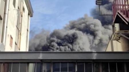 اندلاع حريق في مصنع بمدينة اسطنبول