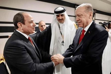 أردوغان والسيسي يتفقان على رفع مستوى العلاقات الدبلوماسية وتبادل السفراء