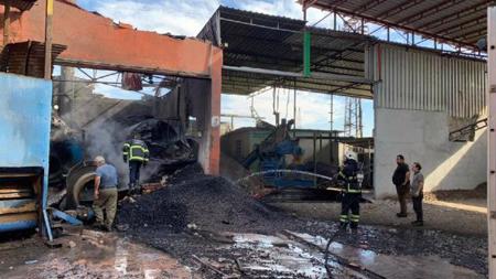 انفجار غلاية بخارية في أحد مصانع هاتاي