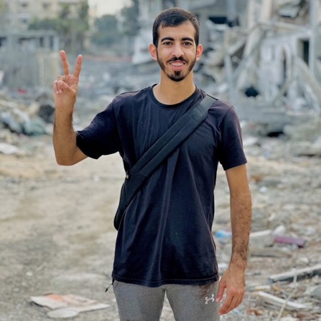 إصابة الصحفي صالح الجعفراوي بقطاع غزة