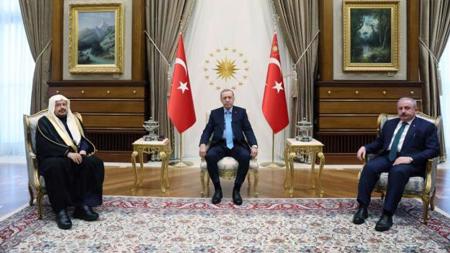 أردوغان يستقبل رئيس مجلس الشورى السعودي في انقرة