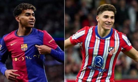 نهاية شوط أول مثير برشلونة و أتلتيكو مدريد في «كامب نو»