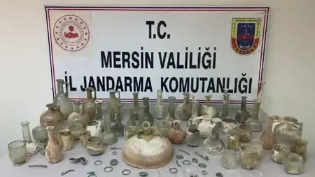 احباط عملية تهريب قطع أثرية تاريخية في مرسين