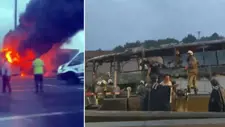 حريق مروع في حافلة ركاب بإسطنبول.. قتيلان و8 جرحى