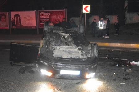 إصابة 6 في حادث انقلاب خطير لسيارة في إسطنبول
