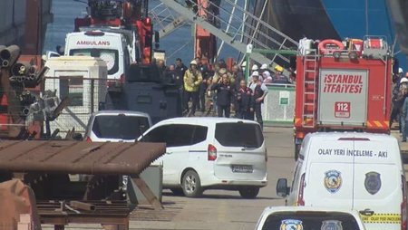 وقوع إصابات في انفجار على متن سفينة في حوض بناء سفن بإسطنبول