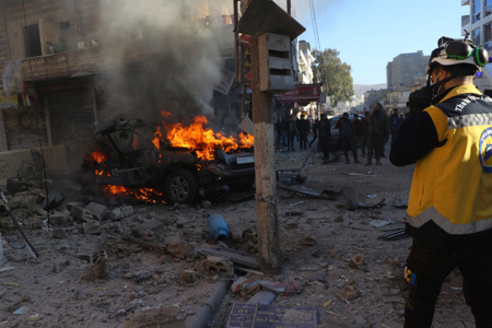 سوريا.. "قسد" تقصف مدينة عفرين مخلفة أضرارا بشرية ومادية كبيرة