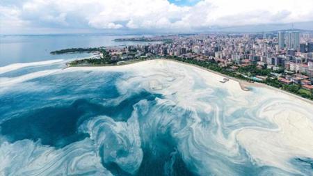 وزير البيئة التركي يكشف عن كمية الصمغ الذي تمت إزالته من بحر مرمرة