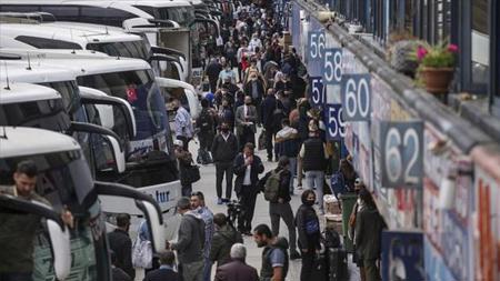 بيع 70٪ من تذاكر الحافلات قبل عطلة عيد الفطر في تركيا
