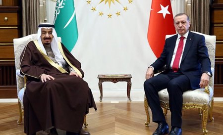 الرئيس التركي والعاهل السعودي يبحثان العلاقات الثنائية بين البلدين