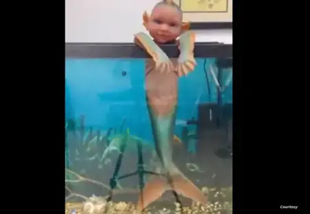 انتشار فيديو لمخلوق غريب بين "الإنسان والسمكة "..ما أصل الحكاية؟ 