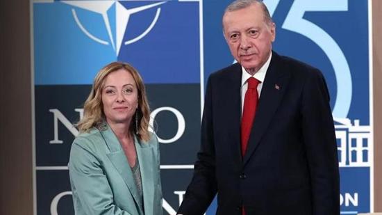 أردوغان وملوني يبحثان تعزيز التعاون الدفاعي والتضامن داخل الناتو