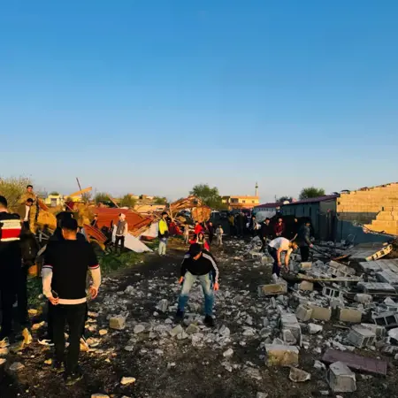 تطاير أسقف المنازل في ولاية ماردين بسبب إعصار عنيف