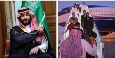 نجاح وساطة ولي العهد السعودي  بإفراج روسيا عن أسرى من 5 دول.. ولحظة وصولهم إلى المملكة