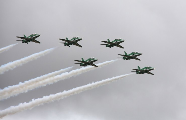 الصقور السعودية تشارك في معرض العلمين للطيران