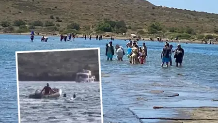 إنقاذ سيدة سائحة من تيار بحري قوي في أيوالك بمساعدة أحد التجار