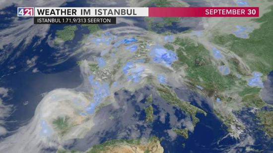 أمطار خفيفة وغيوم متفرقة تغطي تركيا اليوم أمطار خفيفة وغيوم متفرقة تغطي تركيا اليوم