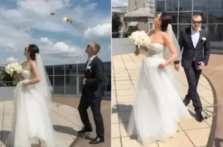 مسيرة روسية تقطع حفل زفاف في زابوريجيا