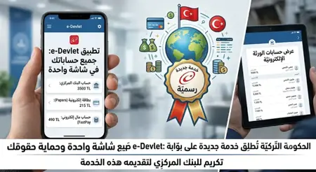 e-Devlet يطلق خدمة جديدة: جميع الحسابات في شاشة واحدة