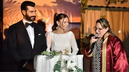 بعد حب دام ثلاث سنوات.. الممثل التركي مراد اونالمش يتزوج من حبيبته البلغارية البينا اليفا