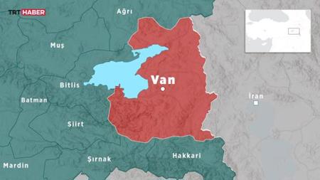 زلزال بقوة 3.8 درجات يضرب مدينة فان التركية
