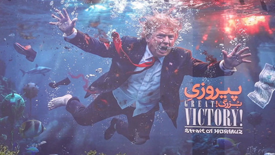 طهران تردّ على ترامب بلافتةٍ عملاقة وسط تصعيدٍ اقتصاديّ أمريكيّ غير مسبوق