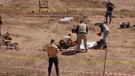 عاجل :العثور على مقبرة جماعية في حلب عاجل :العثور على مقبرة جماعية في حلب