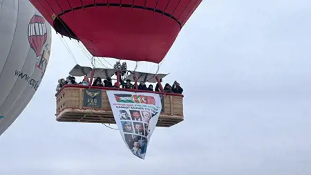 مناطيد كابادوكيا .. في السماء من أجل غزة