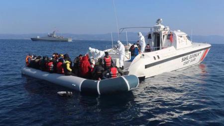 إنقاذ 231 مهاجراً غير نظامي أُعيدوا إلى المياه الإقليمية التركية