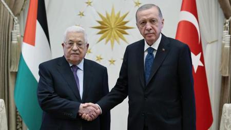 أردوغان يستقبل الرئيس الفلسطيني محمود عباس