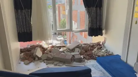 بناية مهدومة في إيسنيورت تنهار على مبنى مجاور وسكان يروون لحظات الرعب