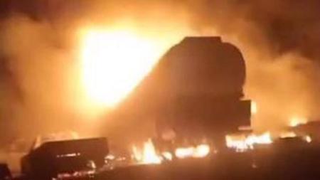 ليبيا: مصرع 7 أشخاص وإصابة 40 آخرين جراء حريق اندلع في ناقلة وقود