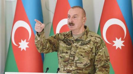 الرئيس  الأذربيجاني إلهام علييف:  الجيش التركي ليس وحيدا