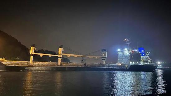 تعطل حركة السفن في مضيق البوسفور بسبب جنوح سفينة من أوكرانيا