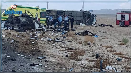 مصر..  مصرع 16 شخص  وإصابة 18  في حادث مرور مروّع