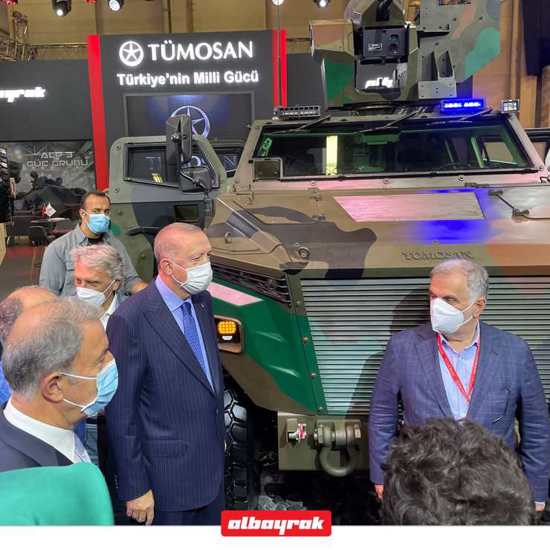 أردوغان يطلع على أول محرك محلي للمركبات العسكرية