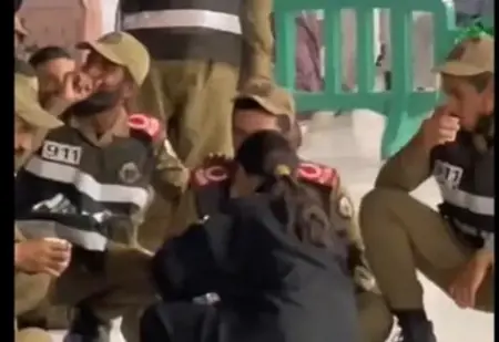 طفلة سعودية تخطف القلوب في المسجد الحرام وهي تسكب القهوة لرجال الأمن