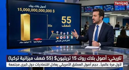 أصول بلاك روك 15 تريليون$ (55 ضعف ميزانية تركيا