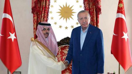 أردوغان يستقبل وزير الخارجية السعودي
