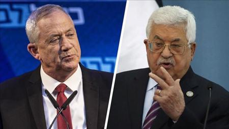 الرئيس الفلسطيني محمود عباس يلتقي وزير الدفاع الإسرائيلي