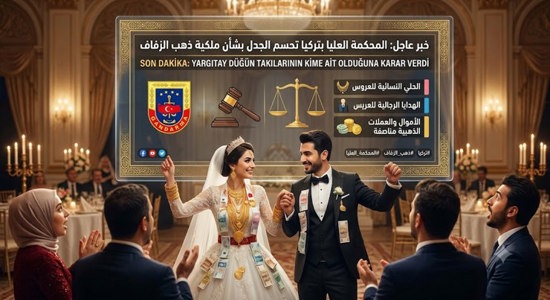 المحكمة العليا بتركيا تحسم الجدل بشأن ملكية ذهب الزفاف