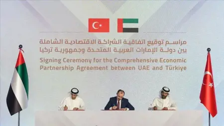 اتفاقية شراكة اقتصادية بين تركيا والإمارات توفر آلاف الوظائف في البلدين 