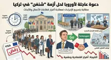 دعوة عاجلة لأوروبا لحل أزمة "شنغن" في تركيا